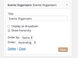 Events Organizer