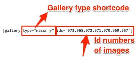 Masonry Gallery Shortcode Example